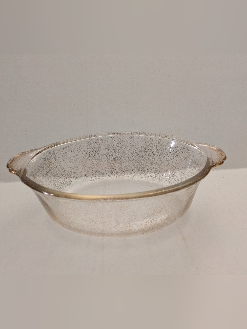 Fire King Casserole Gold Fleck.